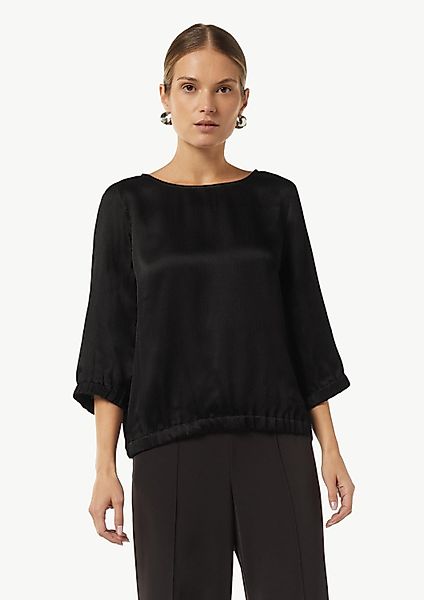 comma Kurzarmbluse Bluse Strukturierte Bluse aus günstig online kaufen