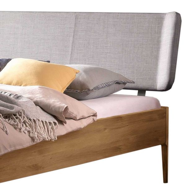 Bett Wildeiche geölt 140x200 in modernem Design 81 cm hoch günstig online kaufen