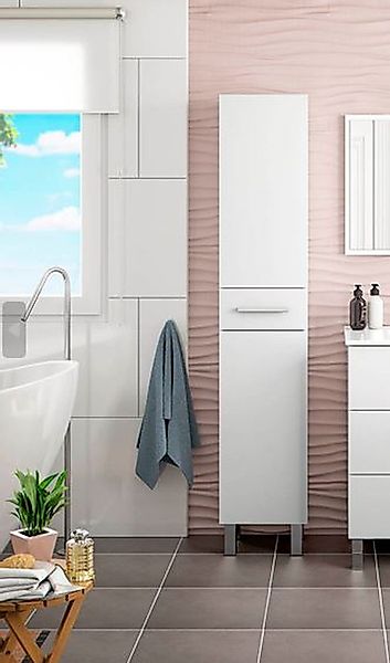 FORES HABITAT Hochschrank in weiß glänzend günstig online kaufen