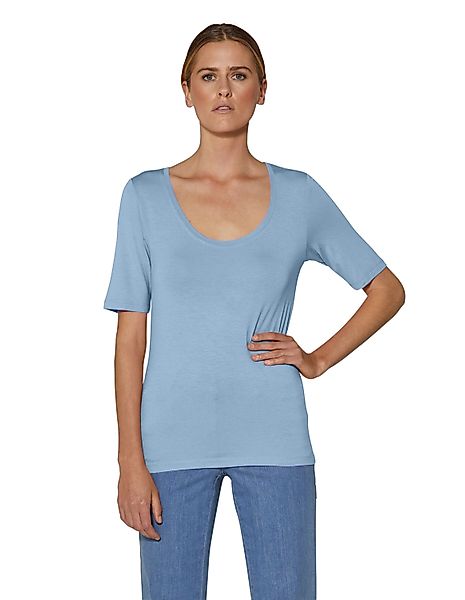 MADELEINE Kurzarmshirt Sommerliches Basicshirt mit Rundhalsausschnitt günstig online kaufen