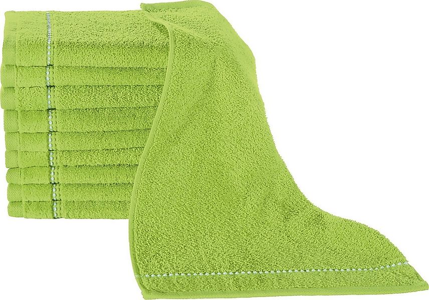 Erwin Müller Gästehandtuch Gästetuch "Mannheim" 10er-Pack, Frottier, Walk-F günstig online kaufen