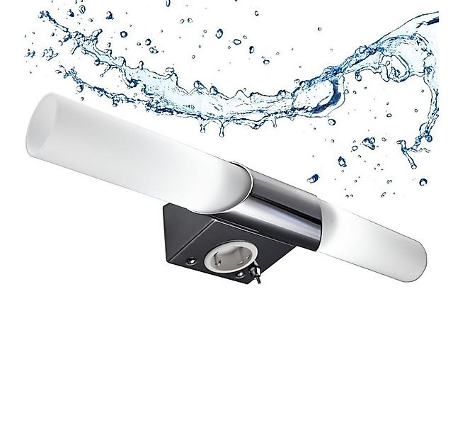 B.K.Licht Wandleuchte LED Spiegelleuchte Wandlampe modern 2 flammig IP20 - günstig online kaufen