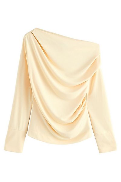 Next Blusenshirt Schulterfreies Jersey-Oberteil mit Drapierung (1-tlg) günstig online kaufen