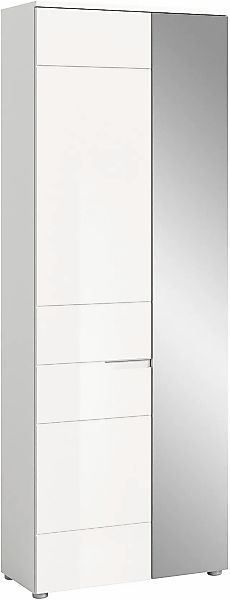 Home affaire Garderobenschrank "CAPRI, Höhe 193cm, 2 Türen, Tür mit eingefa günstig online kaufen