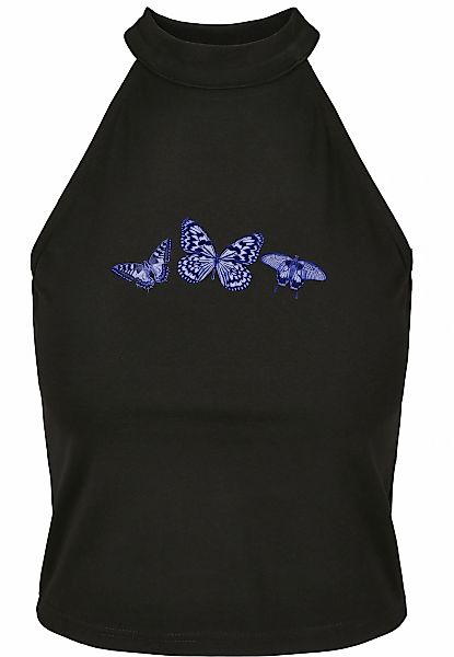 Miss Tee Kurzarmshirt "Miss Tee Damen Butterfly Turtleneck Short Top" 1 Stk günstig online kaufen