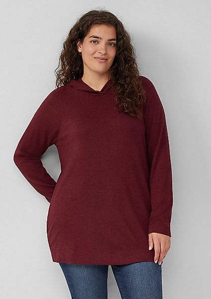 s.Oliver Langarmshirt T-Shirt Meliertes Longsleeve aus Stretchjersey mit Ka günstig online kaufen