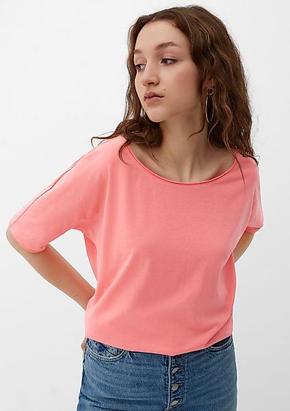 QS Kurzarmshirt Jerseyshirt aus Baumwollmix günstig online kaufen