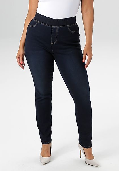Aniston PLUS Jeansleggings mit elastischem Bund günstig online kaufen