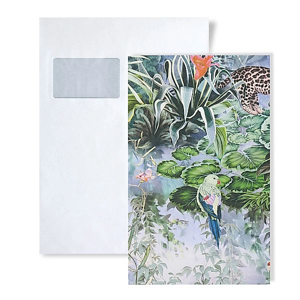 PROFHOME 1 MUSTERSTÜCK S-381792-GU DIN A4 MUSTER der Floralen Tapete günstig online kaufen