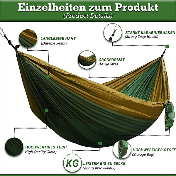 Defactoshop Hängematte Hängematte, Stabhängematte mit Tasche, günstig online kaufen