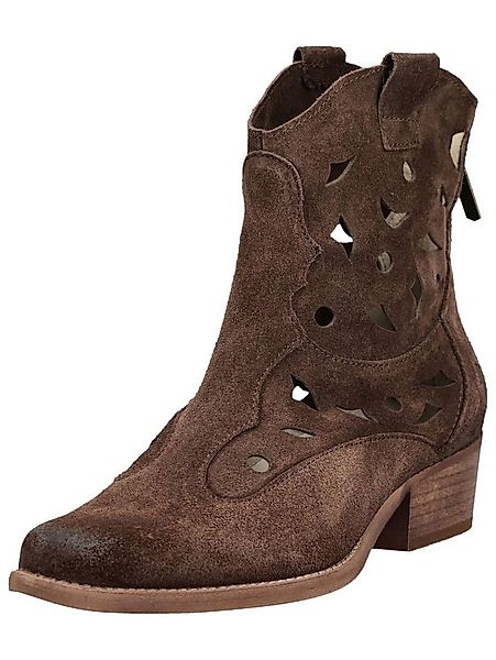 Felmini Stiefelette Veloursleder . Cowboy Stiefelette günstig online kaufen