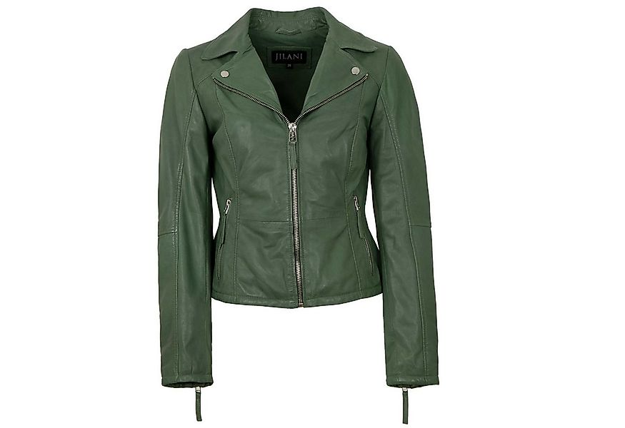 Jilani Lederjacke Smilla Jilani - Damen Lederjacke Lammnappa salbei günstig online kaufen