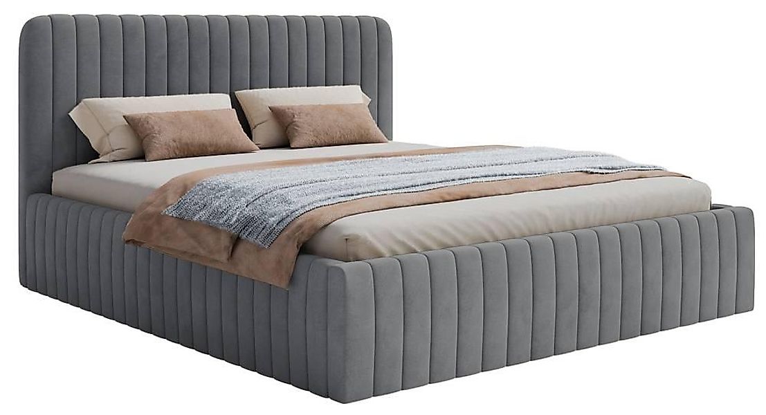 NADUVI Collection | Bettgestell Destro Samt mit Stauraum 180 x 200 günstig online kaufen