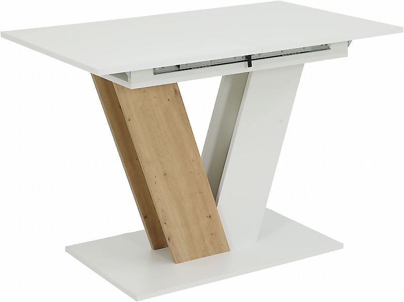 HELA Säulen-Esstisch "SIENA", (1 St.), Einlegeplatte,Synchronauszug,ABS-Kan günstig online kaufen