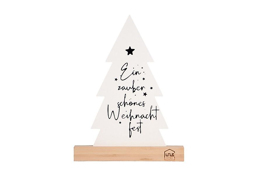 UNUS HOME Dekofigur Tannenbaumaufsteller Weihnachtsdeko (Weiß), Nachhaltige günstig online kaufen