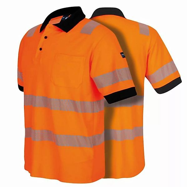 PRO FIT by Fitzner Poloshirt Warnschutz Neon Orange - Grau, (1, Stück) Warn günstig online kaufen