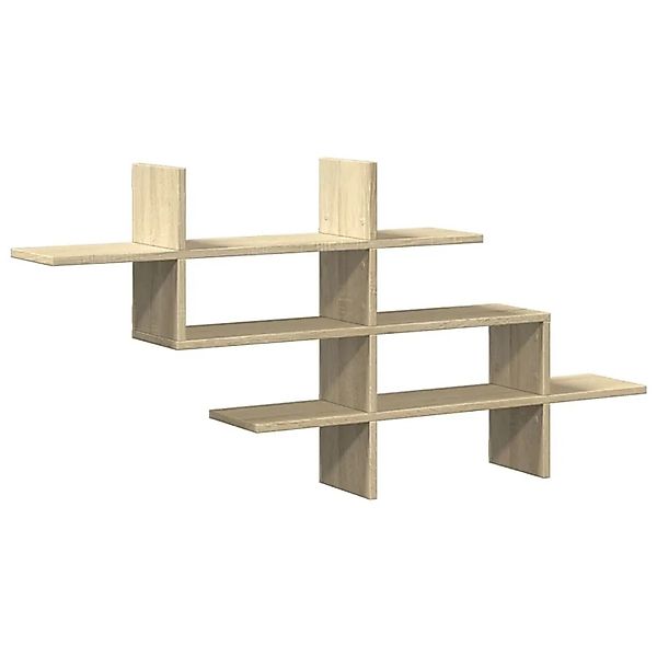 vidaXL Wandregal Sonoma-Eiche 124,5x18x60,5 cm Holzwerkstoff 853265 günstig online kaufen