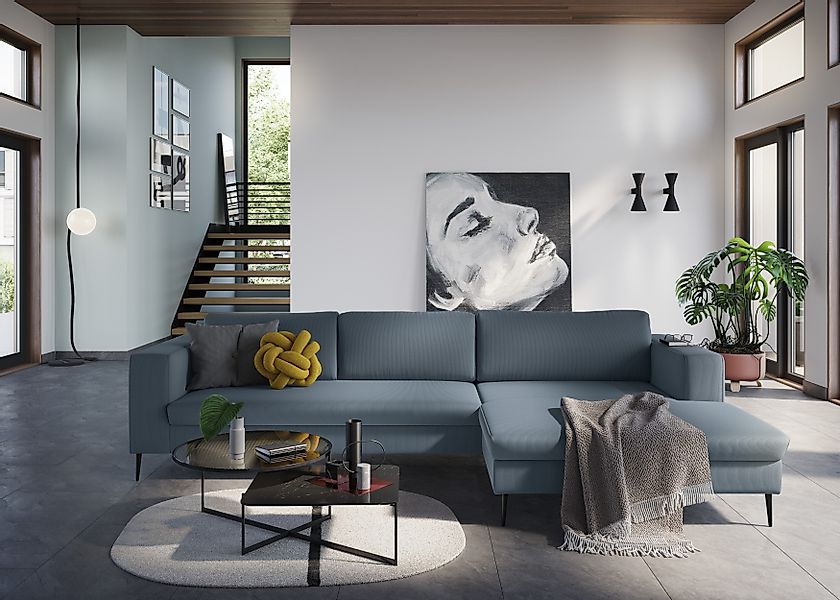 DOMO collection Ecksofa »Modica, zeitlos und elegant, L-Form«, moderne Opti günstig online kaufen