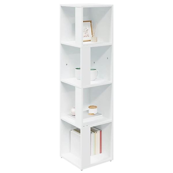 vidaXL Eckregal Weiß 33x33x132 cm Holzwerkstoff günstig online kaufen