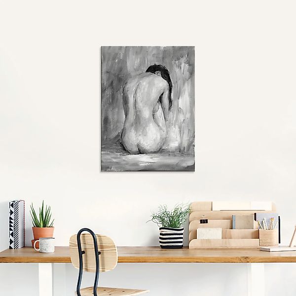 Artland Glasbild »Figur in schwarz & weiß II«, Frau, (1 St.), in verschiede günstig online kaufen