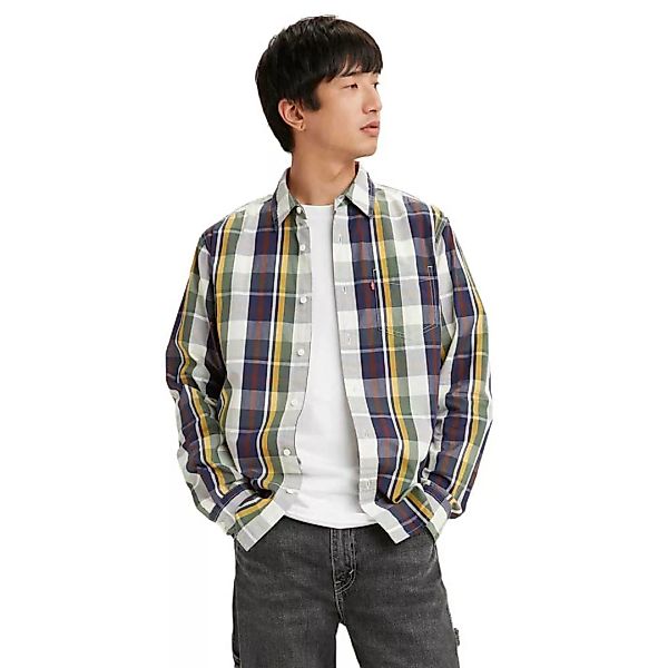Levi´s ® Classic 1 Standard Langarmhemd Mit Tasche XL Dholak Peacoat günstig online kaufen