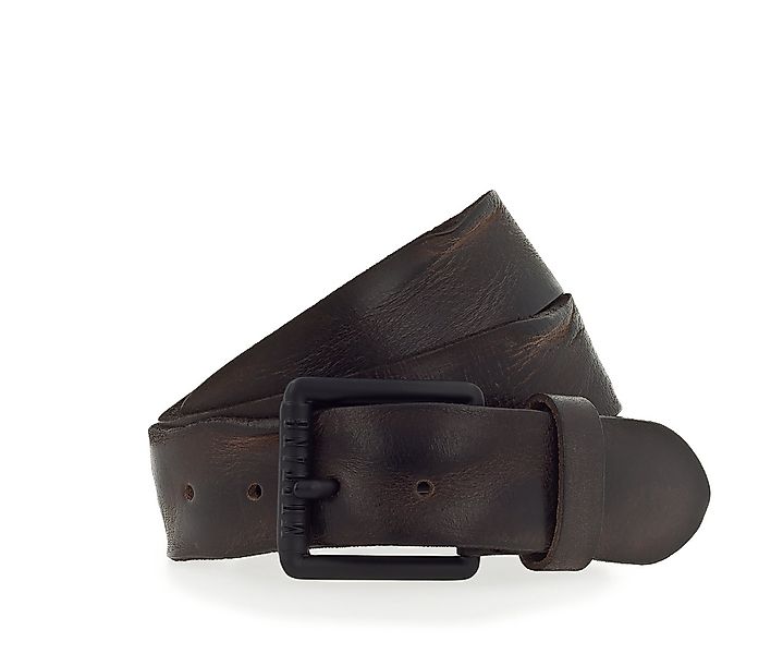 MUSTANG Ledergürtel Vollrindleder in Used-Optik, geschwärzte Schnalle, 4 cm günstig online kaufen