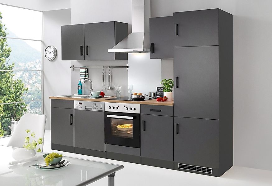 KOCHSTATION Küchenzeile »KS-Toronto«, Breite 280 cm, mit E-Geräten günstig online kaufen