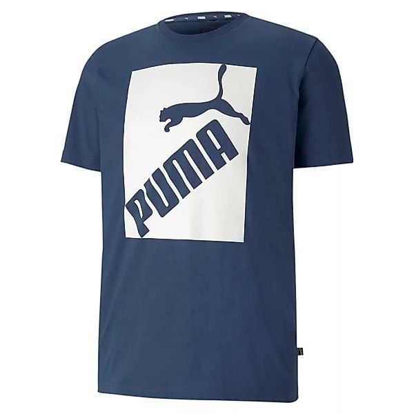 Puma Big Logo Kurzarm T-shirt L Dark Denim günstig online kaufen