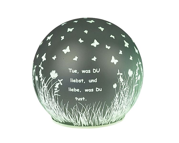 formano LED Dekolicht Kugel salbei 12cm - Tue was du liebst oder Denke an d günstig online kaufen