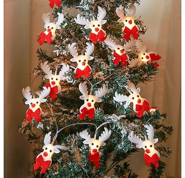 Rosnek LED-Lichterkette LED Weihnachten Party Lichtervorhang, 1.5m/3m, Weih günstig online kaufen