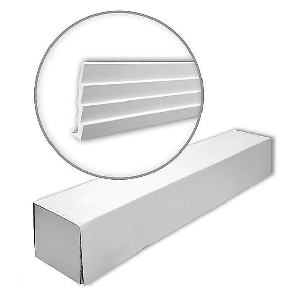 PROFHOME 150142 Eckleisten 1 Karton Set mit 6 Stuckleisten 12 m Weiß günstig online kaufen