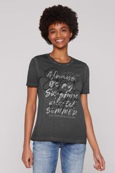 SOCCX Kurzarmshirt mit Pailletten-Schriftzug günstig online kaufen