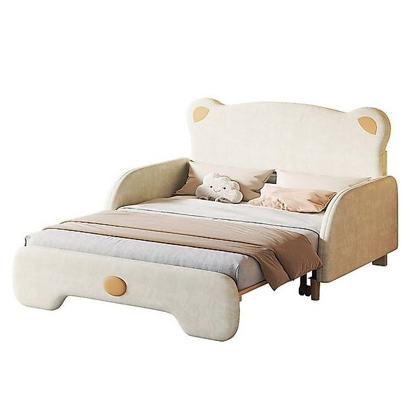 Yorbay Kinderbett Doppelbett mit klappbarer Matratze (140x110cm&140x200cm, günstig online kaufen