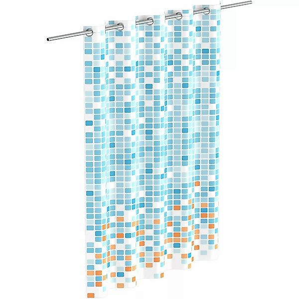 Eisl Duschvorhang Mosaik GRAU Breite 180 günstig online kaufen