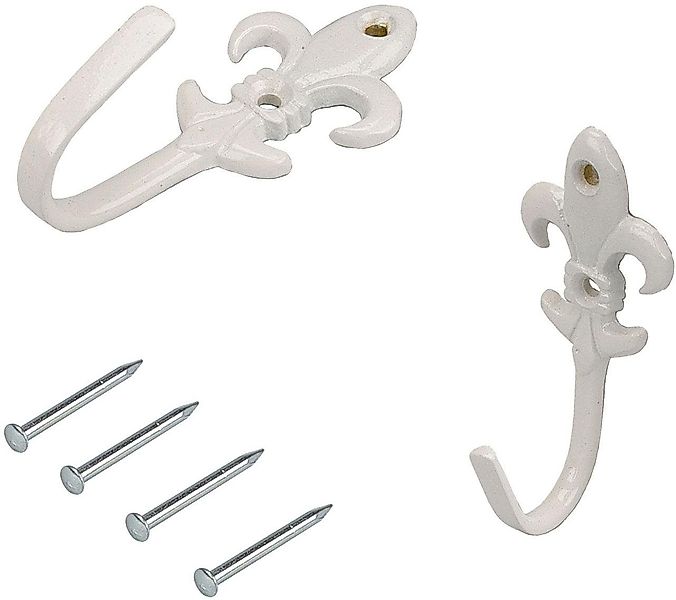 Liedeco Raffhaken Lilie, Gardinen, (Set, 2-tlg), für Seitenschals, Gardinen günstig online kaufen