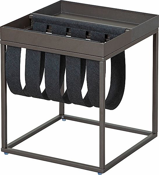 Inter Link Beistelltisch "Club NY" mit praktischem Ablagefach aus Filz günstig online kaufen