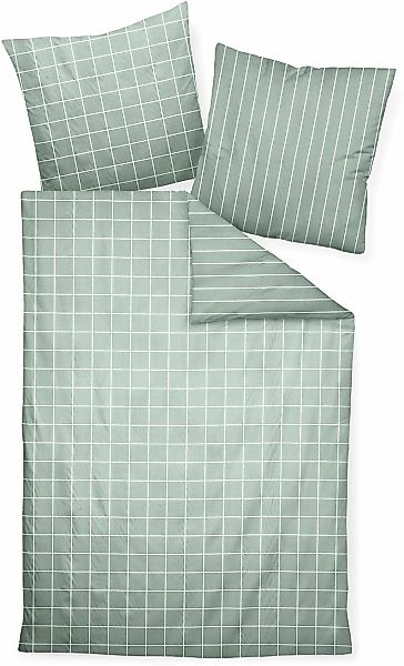 Janine Wendebettwäsche "modernclassic 39025" 2 Stk. mit Reißverschluss, 100 günstig online kaufen