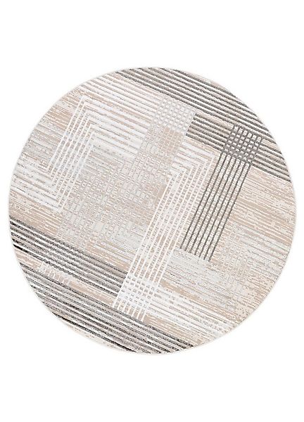 Tapiso Teppich CRYSTAL, rund, Höhe: 8 mm, Wohnzimmer, Schlafzimmer, modern günstig online kaufen