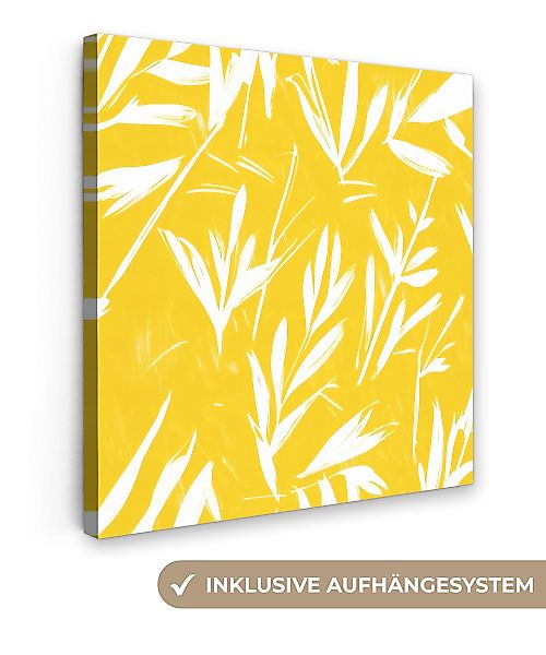 OneMillionCanvasses® Leinwandbild Abstrakt - Blätter - günstig online kaufen