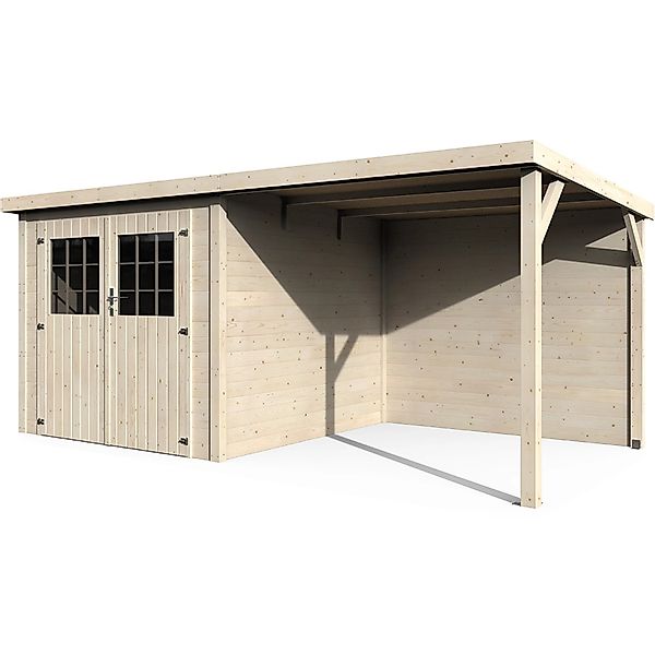 Décor et Jardin Gartenhaus Paradis Contact Natur 477 cm x 256 cm (B x T) günstig online kaufen