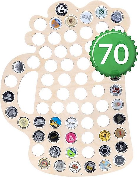 Creative Deco Hängedekoration Kronkorken Sammler aus Sperrholz Handgefertig günstig online kaufen