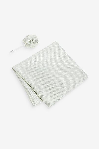 Next Einstecktuch Hochzeits-Set mit Reversnadel und günstig online kaufen