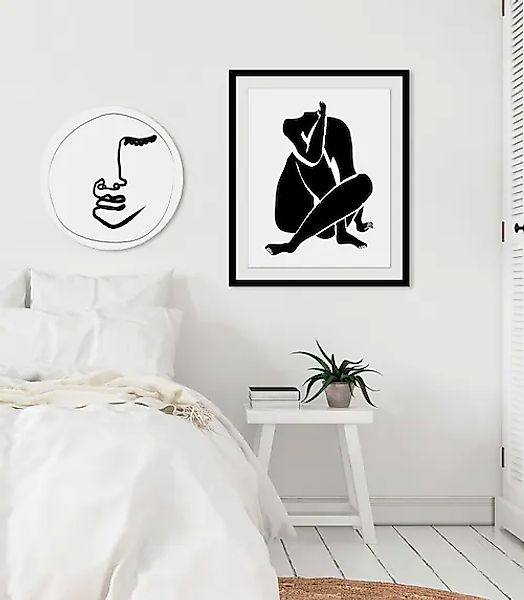 queence Bild »Anna«, Abstrakt-Kunst-Figuren-Zeichen, (1 St.), HD Premium Po günstig online kaufen