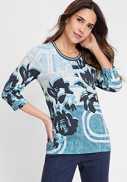 Olsen Print-Shirt (1-tlg) schmal geschnitten günstig online kaufen