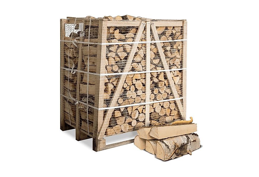 HEIZFUXX Kaminholz Birke 1 RM, 500 kg, (Palette, 1-St) günstig online kaufen
