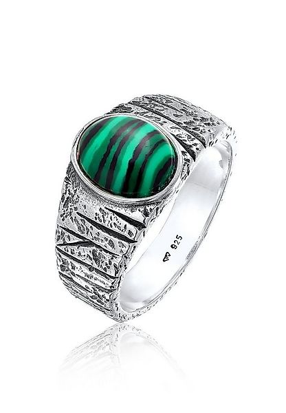 Kuzzoi Siegelring Siegelring Malachit Grün Bikerring 925 Silber günstig online kaufen