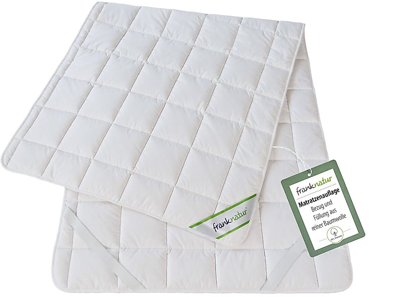franknatur, Topper Unterbett Baumwolle, Baumwolle, Auflage günstig online kaufen