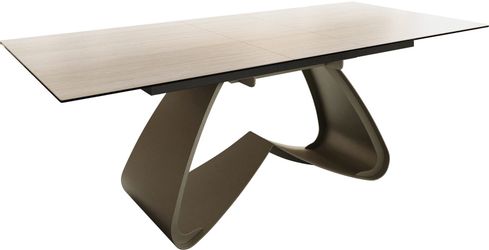 DELIFE Esstisch Edge, Keramik Laminam®Travertino Bianco günstig online kaufen