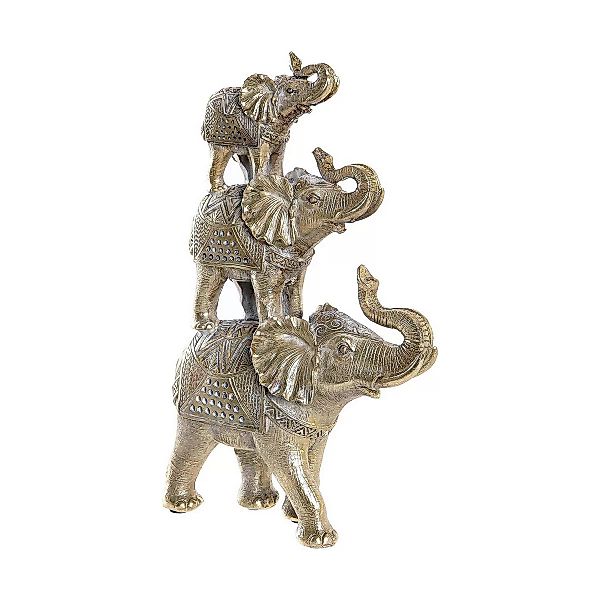 Deko-figur Dkd Home Decor Elefant Golden Harz (17 X 6 X 25,5 Cm) günstig online kaufen