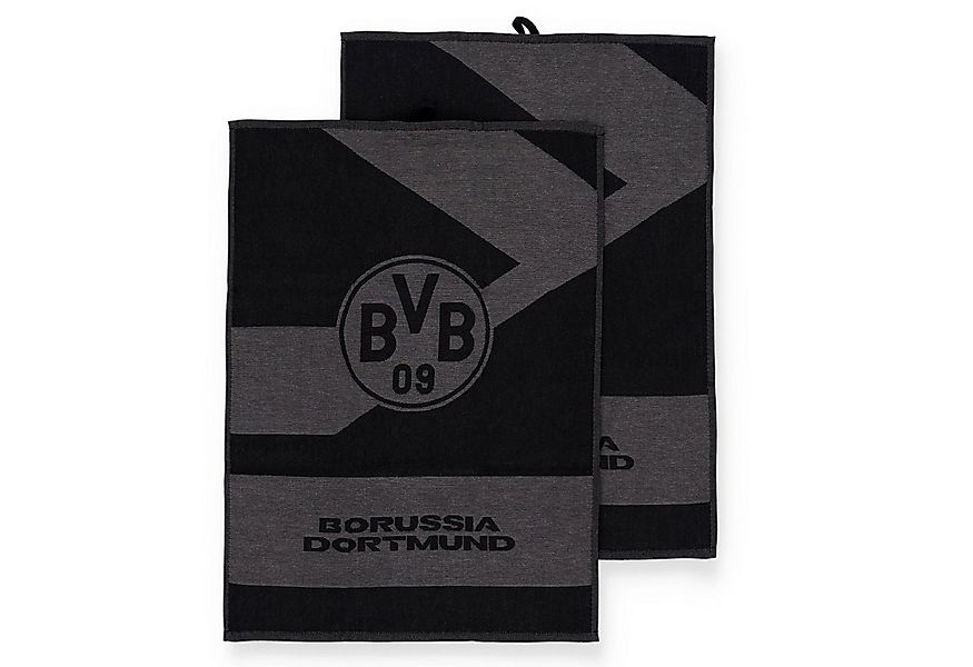 BVB Geschirrtuch BVB Geschirrtücher Borussia Dortmund 2er Set, (2-tlg) günstig online kaufen